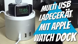 Multi USB Ladestation mit APPLE Watch Adapter von OITTM im Test Review [upl. by Niliram]