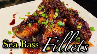 Pan Fried SEA BASS Fillets [upl. by Lundell91]