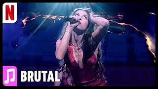 Olivia Rodrigo canta brutal  Olivia Rodrigo GUTS World Tour  Netflix Brasil [upl. by Ahsiet]