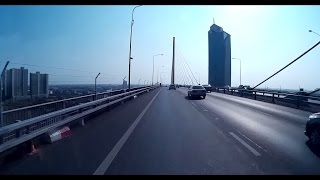 Leaving Bangkok downtown Busride  Thailand FullHD [upl. by Odarnoc]