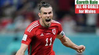 Gareth Bale ◉ All 40 Goals for Wales 🏴󠁧󠁢󠁷󠁬󠁳󠁿 [upl. by Colver877]