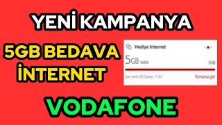 ✅VODAFONE BEDAVA 5GB İNTERNET KAZANMAK VODAFONE BEDAVA İNTERNET KAZANMAK 20242024✅ [upl. by Billat]