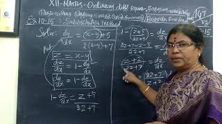 12MEg 1015 Ordinary diff eqnsGomathi maths english [upl. by Nilde]