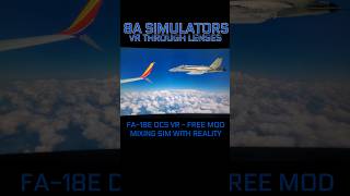 FA18E DCS VR  MIXING SIMULATION WITH REALITY [upl. by Hamas]