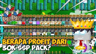 BERAPA PROFIT DARI 30K PACK SSP growtopia Indonesia [upl. by Abroms]