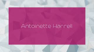 Antoinette Harrell  appearance [upl. by Drewett]