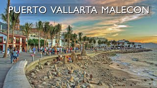 Puerto Vallarta Malecon  Malecón de Puerto Vallarta [upl. by Lledner]