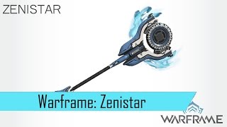 Warframe Zenistar  first impression  the Melee that isnt just a Melee [upl. by Nref]