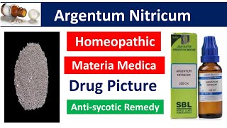 Argentum Nitricum Homeopathic Medicine  Drug Picture  Materia Medica bhms homeopathy argentum [upl. by Rudolfo813]