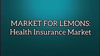 Market For Lemons Health Insurance Market Graphical Representation [upl. by Tegdig]