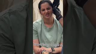 Sania Mirza and Anam Mirza enjoying ear piercing virlshorts virlshorts virlshorts [upl. by Elish]