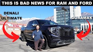 2023 GMC Sierra 1500 Denali Ultimate Duramax Ford And Ram Need To Play Catchup [upl. by Fogel]