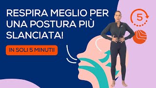 Respirazione Yoga più energiche e slanciate in soli 5 minuti [upl. by Irabaj]