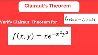 Clairauts Theorem with solved example [upl. by Columbine]