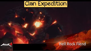 Hell Rock Fiend Mir4 Clan Expedition [upl. by Rutan]