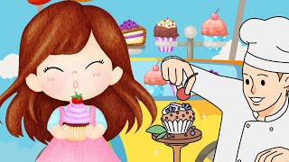 The Muffin Man  Nursery Rhymes amp Kids Videos [upl. by Obaza]