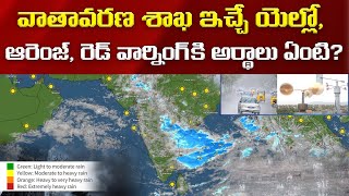 What are red orange and yellow alerts How alarming are they  Telugu Post latestnews weather [upl. by Atterehs]