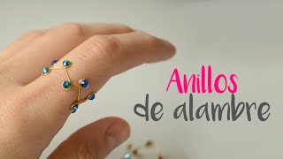 Cómo hacer ANILLOS DE ALAMBRE Y PIEDRAS PARA UÑAS 271 😍😍 [upl. by Weidner]