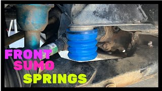 Front Sumo Springs Install  2017 Tacoma [upl. by Htepsle]