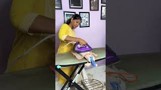 Grand Wedding Saree Pre Pleating sareeboxfolding saree sareeprepleating fashion [upl. by Adlesirc271]