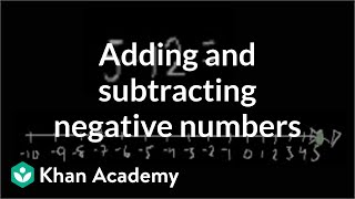 Addingsubtracting negative numbers  PreAlgebra  Khan Academy [upl. by Drahsar223]