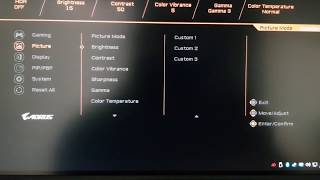 Aorus AD27QD OSD test [upl. by Jaclyn]