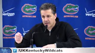 Kentucky Wildcats TV Coach Calipari Florida Postgame [upl. by Aehcsrop627]