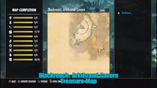 ESO Blackreach Arkthzand Cavern Treasure Map Location The Elder Scrolls Online [upl. by Langill]