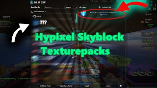 Hypixel Skyblock Texturepacks to use [upl. by Ilsel]