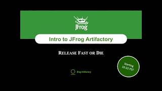 WEBINAR Introduction to JFrog Artifactory [upl. by Henriha]