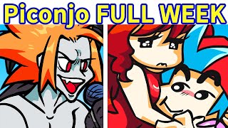 Friday Night Funkin VS Piconjo FULL WEEK  Cutscenes Newgrounds CharactersCreators FNF ModHARD [upl. by Alios]