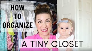 How to Organize a Tiny Closet [upl. by Yeldahc502]