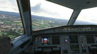 Airbus 320 Landing at Florence Airport [upl. by Refeinnej853]