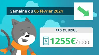 Prix ​​du fioul domestique  semaine du 5 février 2024 [upl. by Aelat]