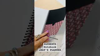 PAYMENTS notebook katsplannerbycatianalugo4985 payments budgetplanner planner [upl. by Albur]