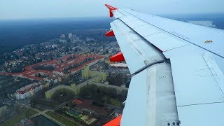 EASYJET Landing at Berlin Tegel Airport TXL  Easyjet Airbus A320 Wing View Landing at Berlin TXL [upl. by Sirc]