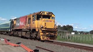 Wairarapa Train with DFB 7348 NZ Oct 2024 [upl. by Meehyrb]