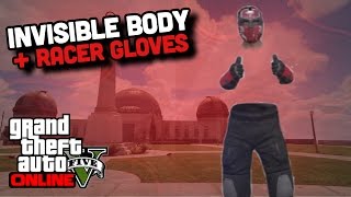 GTA ONLINE NEW SOLO quotINVISIBLE TORSOARMSquot RACER GLOVES GLITCH RARE MODDED OUTFIT PATCH 135 [upl. by Page]