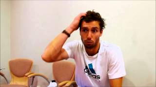 Ernests Gulbis Davis Cup 2012 Interview [upl. by Jarl894]