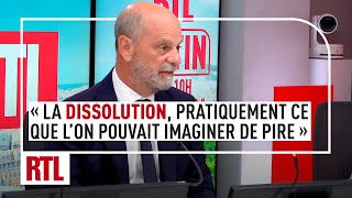 JeanMichel Blanquer  quotLa dissolution pratiquement ce que l’on pouvait imaginer de pirequot [upl. by Ordnagela]