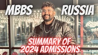 How Was 2024 MBBS Admission Season   MBBS IN RUSSIA  MBBS ABROAD [upl. by Euqirat]