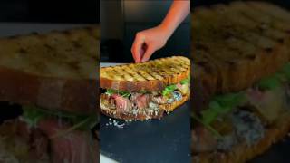 Steak Sandwich shortsfeed shorts sandwich viralreels [upl. by Dulci20]