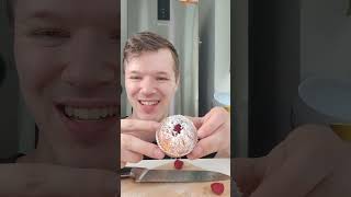 Zuckerfreie Himbeer Muffins music vlog shorts [upl. by Albright391]