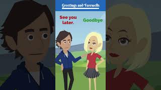 Greetings and Farewells basicenglish english learnenglish [upl. by Tawnya]