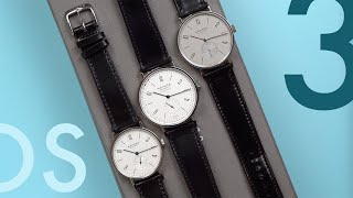 Finding the right size Three Nomos Tangente Watches [upl. by Martella]