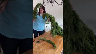 DIY Fresh Cypress Garlands for Christmas Holiday Decor [upl. by Sullecram]