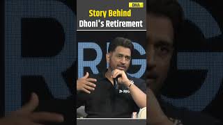 Untold Story Behind MS Dhonis Retirement msdhoni dhoni viral shorts [upl. by Edrock125]