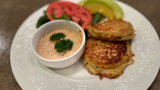 Easy Crab Cakes recipe with remoulade sauce [upl. by Clarie]