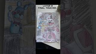 Drawing fnaf characters pt 1 CTW Funtime Freddy art fnaf fypシviral song 2024 [upl. by Helsie]