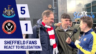 Sheffield United Fans REACT TO RELEGATION  Newcastle United vs Sheffield United nufc [upl. by Anah]